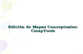 1 Edici ó n de Mapas Conceptuales: CmapTools. 2 Cmap Tools Caracter í sticas Herramienta de aprendizaje visual Apoya la construcción del conocimiento.
