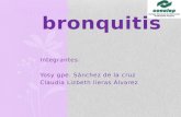 Bronquitis Integrantes: Yosy gpe. Sánchez de la cruz Claudia Lizbeth lieras Álvarez PATOLOGÍA.