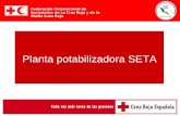 Planta potabilizadora SETA Federación Internacional de Sociedades de La Cruz Roja y de la Media Luna Roja.