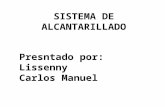 SISTEMA DE ALCANTARILLADO Presntado por: Lissenny Carlos Manuel.