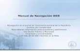 Manual de Navegación WEB Navegación en el portal de Contraloría General de la República División de Contabilidad Para obtener información presupuestaria.