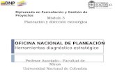 Módulo 3 Planeación y dirección estratégica Profesor Asociado – Facultad de Minas Universidad Nacional de Colombia Diplomado en Formulación y Gestión de.