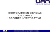 DIRECCION NACIONAL DE INVESTIGACIONES DOCTORADO EN CIENCIAS APLICADAS SOPORTE INVESTIGATIVO.