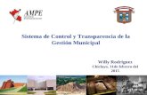 Sistema de Control y Transparencia de la Gestión Municipal Willy Rodríguez Chiclayo, 11de febrero del 2015.