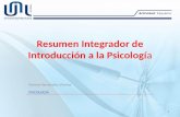 Resumen Integrador de Introducción a la Psicología Norma Hernández Viveros PSICOLOGÍA 1.