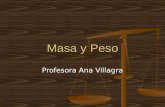 Masa y Peso Profesora Ana Villagra. ¿Qué es la materia?
