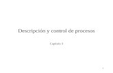 1 Descripción y control de procesos Capítulo 3. 2 Requerimientos de un SO relacionados con procesos Ejecutar concurrentemente múltiples procesos para.