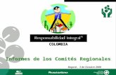 COLOMBIA Bogotá, 3 de Octubre 2008 Informes de los Comités Regionales.