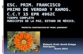PROYECTO: CONSTRUCCIÓN DE “MURO JARDINERA” Elaboró: Profr. David Ortega Rodríguez. Enero 2014.