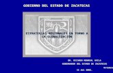 GOBIERNO DEL ESTADO DE ZACATECAS ESTRATEGIAS REGIONALES EN TORNO A LA GLOBALIZACIÓN Octubre 11 del 2002. Octubre 11 del 2002. DR. RICARDO MONREAL AVILA.