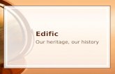 Edific Our heritage, our history. 1.Conocer la historia a través de manifestaciones artísticas y culturales ligada a edificios o lugares emblemáticos.