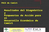 AMDECRUZ Proyecto CONCADEL “Concertación y Capacitación para el Desarrollo Económico Local” Santa Cruz, Bolivia Resultados del Diagnóstico y Propuestas.