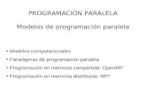 PROGRAMACI“N PARALELA Modelos de programaci³n paralela Modelos computacionales Paradigmas de programaci³n paralela Programaci³n en memoria compartida: