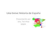 Una breve historia de España Presentación por Srta. Ten-Pow NQHS.