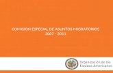 COMISION ESPECIAL DE ASUNTOS MIGRATORIOS 2007 - 2011.