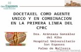 DOCETAXEL COMO AGENTE UNICO Y EN COMBINACION EN LA PRIMERA LINEA DEL CPRC Dra. Aránzazu González del Alba Hospital Universitario Son Espases Palma de Mallorca.