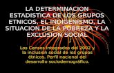 LA DETERMINACION ESTADISTICA DE LOS GRUPOS ETNICOS, EL INDIGENISMO, LA SITUACION DE LA POBREZA Y LA EXCLUSION SOCIAL Los Censos Integrados del 2002 y la.
