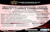 «Diplomado Especializado en Gestión Pública y Control Gubernamental» 1.