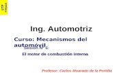 Ing. Automotriz UTP FIMAAS Curso: Mecanismos del automóvil El motor de combustión interna Profesor: Carlos Alvarado de la Portilla Sesión Nº 6: