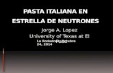 Jorge A. Lopez University of Texas at El Paso La Rodadora, Octubre 24, 2014.