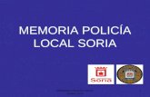 MEMORIA POLICÍA LOCAL SORIA 2014 MEMORIA POLICÍA LOCAL SORIA 1.