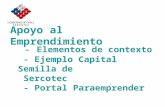 Apoyo al Emprendimiento - Elementos de contexto - Ejemplo Capital Semilla de Sercotec - Portal Paraemprender.