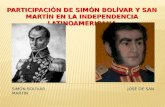 SIMÓN BOLÍVARJOSÉ DE SAN MARTÍN.  Nació en Caracas el 24 de julio de 1783, fue alumno y amigo de grandes sabios, como Simón Rodríguez, Andrés Bello y.