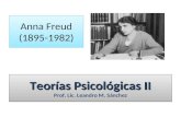 Anna Freud (1895-1982) Teorías Psicológicas II Teorías Psicológicas II Prof. Lic. Leandro M. Sánchez.