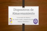 Dispositivos de Almacenamiento “Universidad del Atlántico” Por: Narda Castillo y Alejandra Escandon Materia: Informática I.