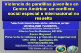 Violencia de pandillas juveniles en Centro América: un conflicto social especial e internacional no resuelto Alberto Concha-Eastman, MD MSc Asesor Regional.