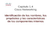 Capitulo 1.4 Cisco Networking Identificación de los nombres, los propósitos y las características de los componentes internos.