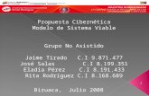 1 Propuesta Cibernética Modelo de Sistema Viable Grupo No Asistido Jaime Tirado C.I 9.871.477 José Salas C.I 8.199.351 Eladia Pérez C.I 8.191.433 Rita.