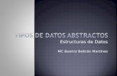 Estructuras de Datos MC Beatriz Beltrán Martínez.