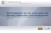 Participación en los concursos de Fondos Federales Extraordinarios y en el Programa Integral de Fortalecimiento Institucional (PIFI2007) PUNTO 6.