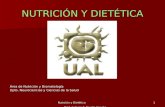 Nutrción y Dietética Prof. Antonio F. Murillo Cancho1 NUTRICIÓN Y DIETÉTICA Área de Nutrición y Bromatología Dpto. Neurociencias y Ciencias de la Salud.