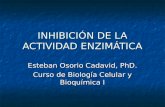 INHIBICIÓN DE LA ACTIVIDAD ENZIMÁTICA Esteban Osorio Cadavid, PhD. Curso de Biología Celular y Bioquímica I.