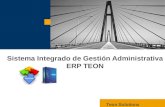 Sistema Integrado de Gestión Administrativa ERP TEON Teon Solutions.