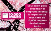 Introducción Emprendimiento en México Caso mexicano Conclusiones Emprendimiento Femenino 10,000 Mujeres.