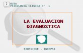 GUIA PSICOLOGIA CLINICA Nº 1 BIOPSIQUE - INDEPSI LA EVALUACION DIAGNOSTICA.
