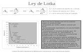 Ley de Lotka Es la ley de la distribución de los autores según su productividad Propuesta por Lotka y dada a conocer por Price Es formalmente equivalente.