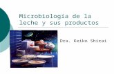 Microbiología de la leche y sus productos Dra. Keiko Shirai.