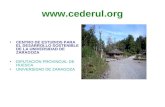Www.cederul.org CENTRO DE ESTUDIOS PARA EL DESARROLLO SOSTENIBLE DE LA UNIVERSIDAD DE ZARAGOZA DIPUTACIÓN PROVINCIAL DE HUESCA UNIVERSIDAD DE ZARAGOZA.