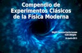 Compendio de Experimentos Clásicos de la Física Moderna Brigith Vanessa García Lozano -G2E13Brigith- 14-Junio-2015.