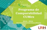 Programa de Comparabilidad CUMex San Cristóbal de las Casas, Chiapas 2014 - 2016.