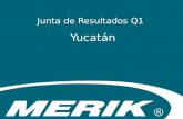 Junta de Resultados Q1 Yucatán. Alcance Comercial y Presupuestal MERIDA RESIDENCIAL Enero - Marzo 2013 Vs 2014 Mes Venta USD 2013 Venta USD 2014 % Incr.