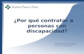 ¿Por qué contratar a personas con discapacidad? Fernanda Alva Ruiz-Cabañas México DF a 5 diciembre 2011.