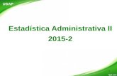 Estadística Administrativa II 2015-2 USAP 1. Control estadístico del proceso y la administración de la calidad.