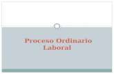 Proceso Ordinario Laboral. Regulación Procesal (Laboral)