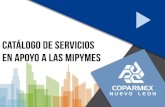 Servicios en Apoyo a las MIPYMES El presente catálogo busca hacer del conocimiento de las micro, pequeñas y medianas empresas, todos los servicios de.