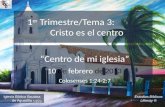 Estudios Bíblicos Lifeway ® 1 er Trimestre/Tema 3: Cristo es el centro “Centro de mi iglesia” 10 de febrero de 2013 (Colosenses 1:24-2:7) Iglesia Bíblica.
